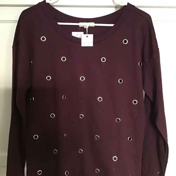 Ultra Flirt Juniors Grommet Sweatshirt - Picture 2 of 3